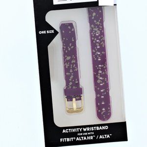 Fitbit Alta HR/Alta Activity Wristband Gold Confetti (Purple)